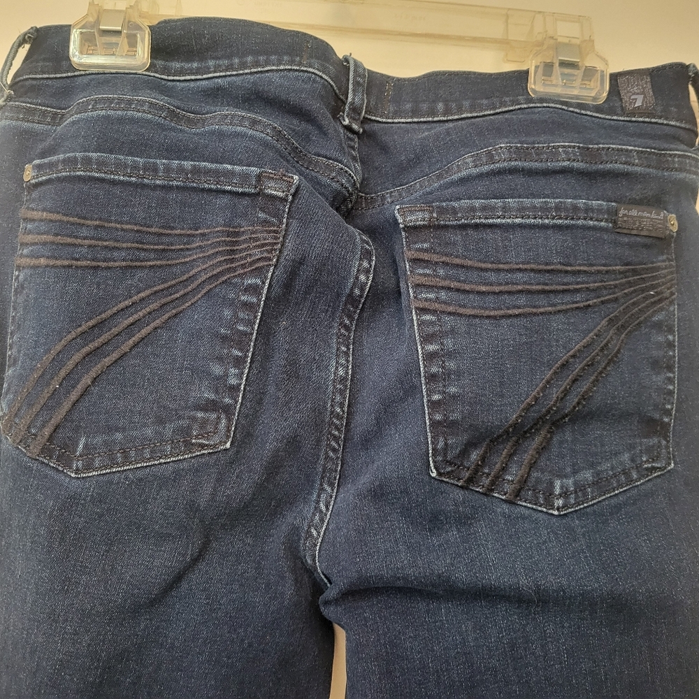 NEW 7 For All Mankind Women's Dojo Dark Washed Jeans Size 32